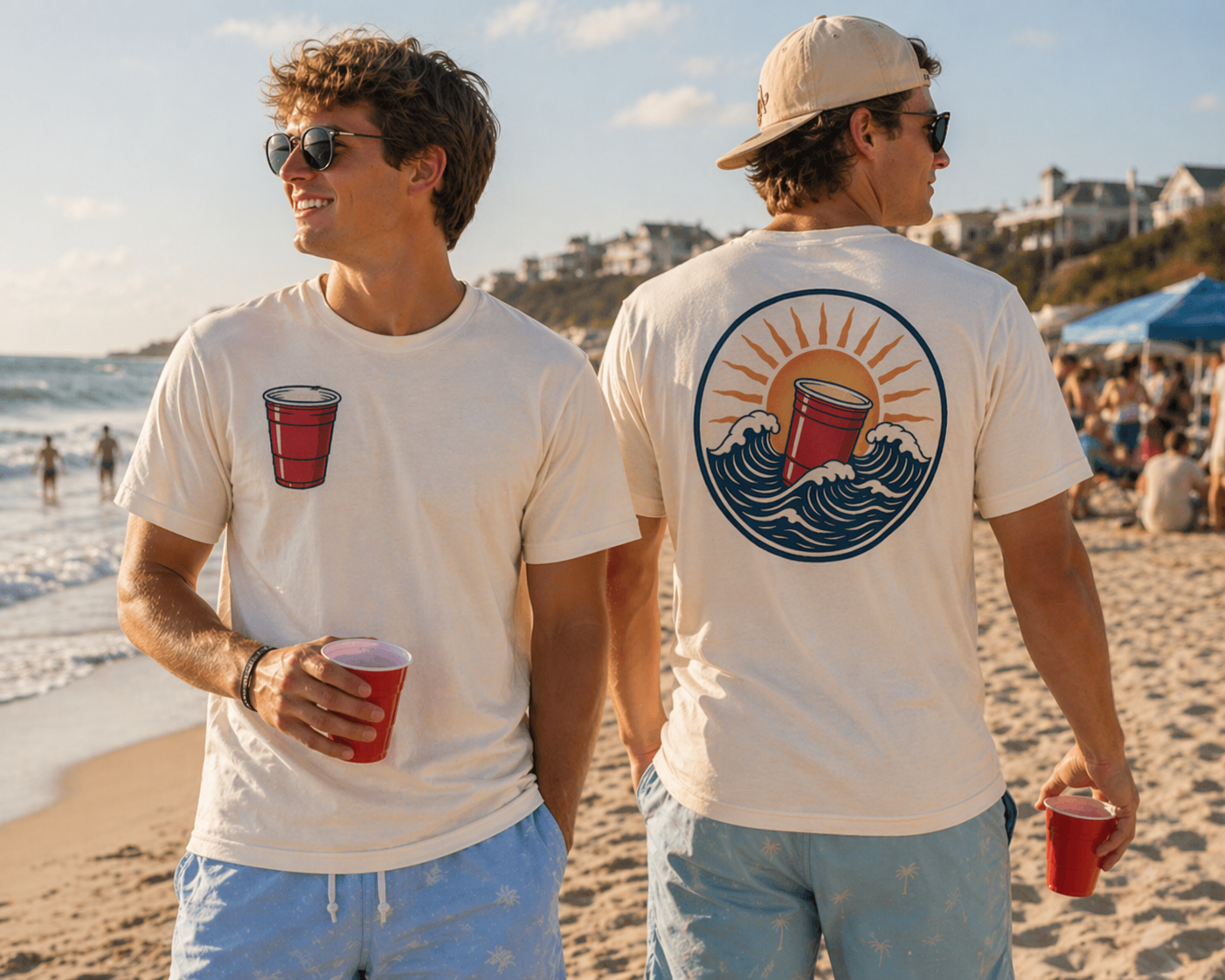 Sunset Badge Tee